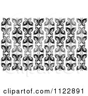 Poster, Art Print Of Black And White Butterfly Seamless Background Pattern 3