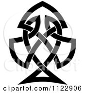 Poster, Art Print Of Black Spade Celtic Knot Poker Playing Card Symbol