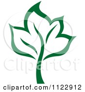 Clipart Of A Green Tree 5 Royalty Free Vector Illustration