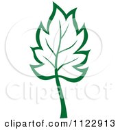 Clipart Of A Green Tree 4 Royalty Free Vector Illustration