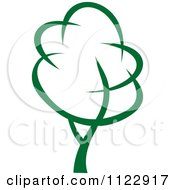 Clipart Of A Green Tree 7 Royalty Free Vector Illustration by Vector Tradition SM
