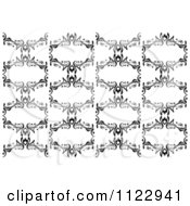 Clipart Of A Seamless Black And White Frame Pattern Royalty Free Vector Illustration