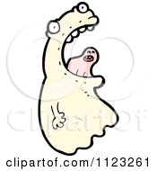 Fantasy Cartoon Of A Ghost Royalty Free Vector Clipart