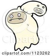 Fantasy Cartoon Of A Ghost Royalty Free Vector Clipart