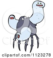 Fantasy Cartoon Of A Ghost Monster Royalty Free Vector Clipart