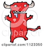 Poster, Art Print Of Red Devil Monster Or Alien