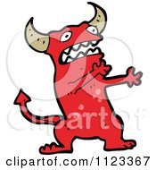 Poster, Art Print Of Red Devil Monster 17