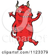 Poster, Art Print Of Red Devil Monster 28
