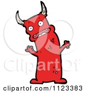 Poster, Art Print Of Red Devil Monster 27
