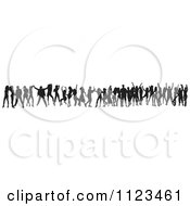 Poster, Art Print Of Silhouetted Crowd Of Dancers 20