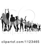 Poster, Art Print Of Silhouetted Crowd Of Dancers 23