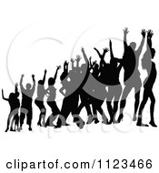 Poster, Art Print Of Silhouetted Crowd Of Dancers 24