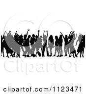 Poster, Art Print Of Silhouetted Crowd Of Dancers 13
