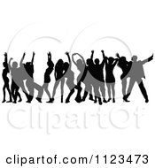 Poster, Art Print Of Silhouetted Crowd Of Dancers 15