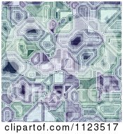 Clipart Of A Seamless Circuitry Texture Background Pattern Royalty Free CGI Illustration