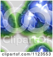 Clipart Of A Seamless Blue Brain Jelly Or Bacteria Background Pattern Royalty Free CGI Illustration