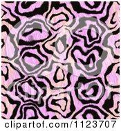 Clipart Of A Seamless Purple Animal Fur Print Background Pattern 1 Royalty Free CGI Illustration