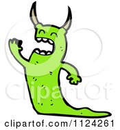 Poster, Art Print Of Green Alien Or Monster