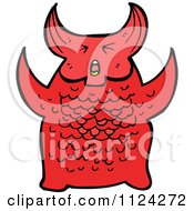 Poster, Art Print Of Red Monster Or Alien