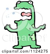 Poster, Art Print Of Green Alien Or Monster