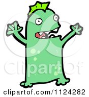 Poster, Art Print Of Green Alien Or Monster