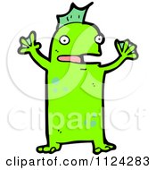 Poster, Art Print Of Green Alien Or Monster