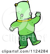 Poster, Art Print Of Green Alien Or Monster