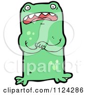 Poster, Art Print Of Green Alien Or Monster