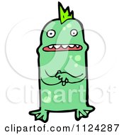 Poster, Art Print Of Green Alien Or Monster