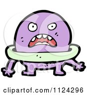 Poster, Art Print Of Purple Monster Or Alien