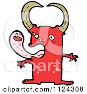 Poster, Art Print Of Red Monster Or Alien