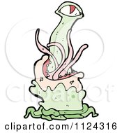 Fantasy Cartoon Of A Monster Or Alien Royalty Free Vector Clipart