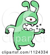 Poster, Art Print Of Green Alien Or Monster