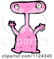 Poster, Art Print Of Pink Alien Monster