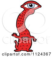 Poster, Art Print Of Red Monster Or Alien