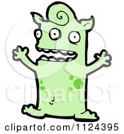 Poster, Art Print Of Green Alien Or Monster