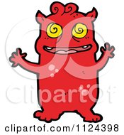 Poster, Art Print Of Red Monster Or Alien