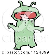 Poster, Art Print Of Green Alien Or Monster