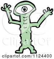 Poster, Art Print Of Green Alien Or Monster