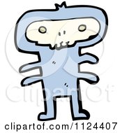 Fantasy Cartoon Of A Skull Monster Royalty Free Vector Clipart