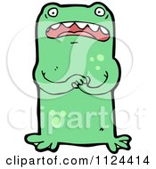 Poster, Art Print Of Green Alien Or Monster