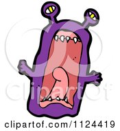 Poster, Art Print Of Purple Monster Or Alien