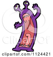 Poster, Art Print Of Purple Monster Or Alien