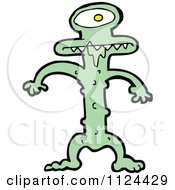 Poster, Art Print Of Green Alien Or Monster