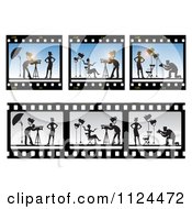 Poster, Art Print Of Film Frames Of A Model And Photographer
