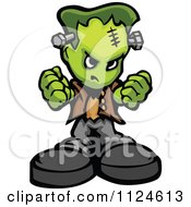 Poster, Art Print Of Tough Frankenstein Holding Up Fists