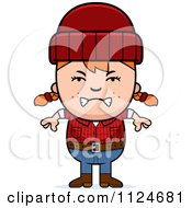 Angry Red Haired Lumberjack Girl