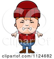 Poster, Art Print Of Angry Red Haired Lumberjack Boy
