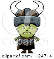 Cartoon Of An Angry Ogre Boy Royalty Free Vector Clipart