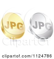 Poster, Art Print Of 3d Gold And Silver Jpg Format Coin Icons